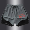 Men's Casual Fitness Running Shorts Breathable Drying Canvas Mid Waist Solid Pattern Multi-Purpose Gym Shorts Elastic Waist