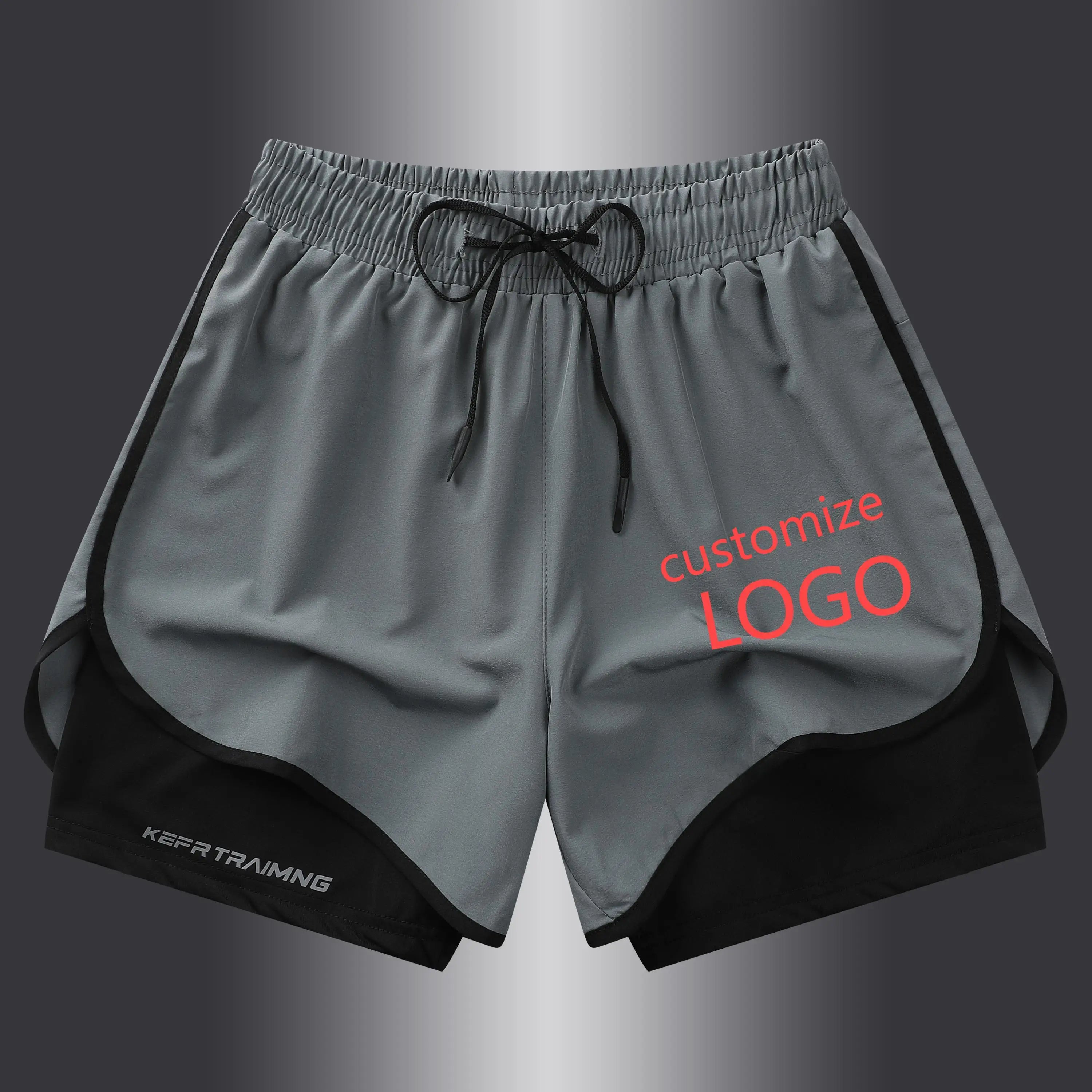 Men's Casual Fitness Running Shorts Breathable Drying Canvas Mid Waist Solid Pattern Multi-Purpose Gym Shorts Elastic Waist
