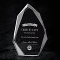 High Quality K9 Crystal Iceberg Shape Crystal Glass Trophy Award Plaque for Competition Souvenir