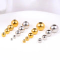 18K Pvd Gold Stainless Steel Custom Accessories2  3 4 5 6 and 8 mm Stopper Beads Bracelet Necklace Spacer Beads for DIY Jewelry