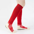 New Breathable Plain Bottomless Stockings Without Foot Insertable Shin Pads Socks