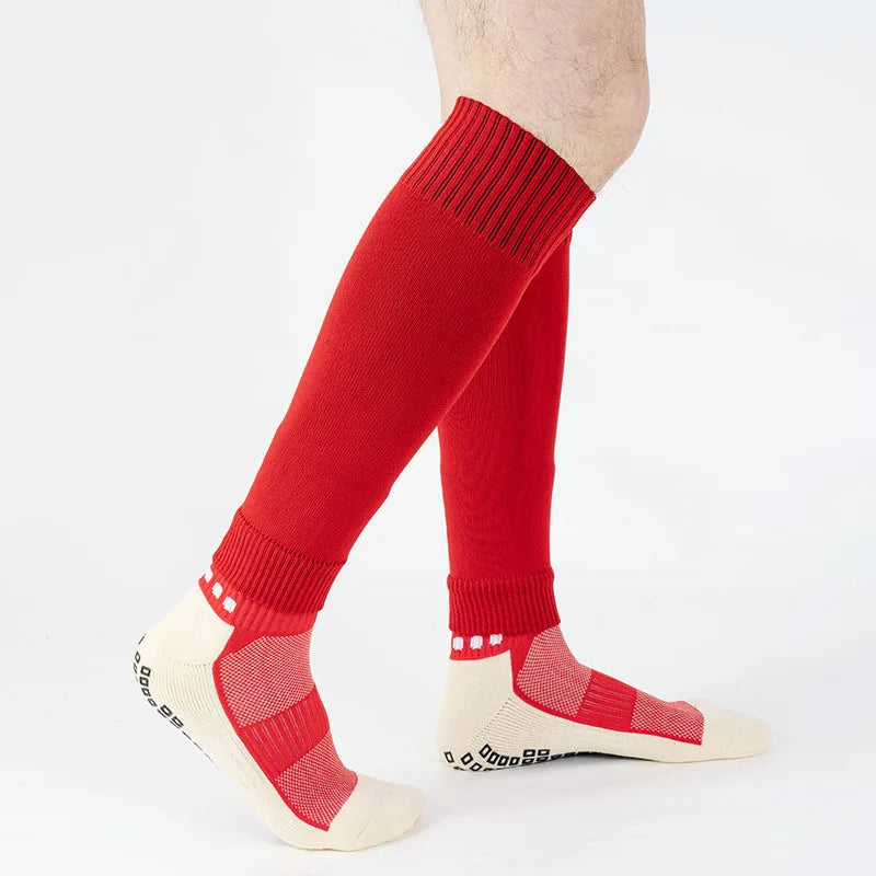 New Breathable Plain Bottomless Stockings Without Foot Insertable Shin Pads Socks