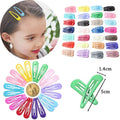 MIO 5cm Length Hair Bobby Pin No Crease Rainbow Hair Clips Cute Birthday Party Gift for Little Girls Crease Free Hair Clip