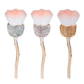 High-End Diamond-Studded Rose-Shaped Makeup Brush Dust Clean Small Waist New Loose Powder Large Blush Manufacturer Wholesale