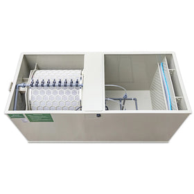 QihangRAS Fully Automatic Koi Pond Filtration Equipment YCM-05 20430 Gallon Rotary Drum Filter for Fish Pond Water Filter System