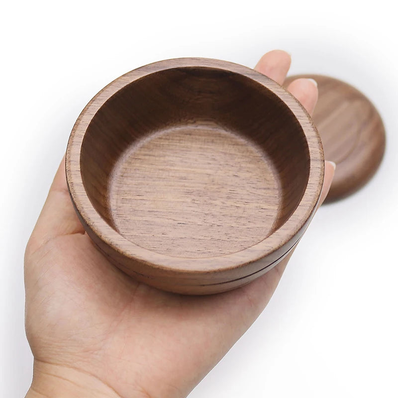 1pc Shaving Brush Bowl Barber Shop Soap Wood Mug With Logo Custom