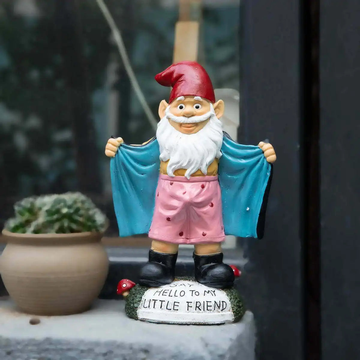Handmade White Bearded Gnome MAB58 Resin Sculpture Funny Garden Dwarf Custom Wholesale Lawn Patio Craft Decoration Collectible