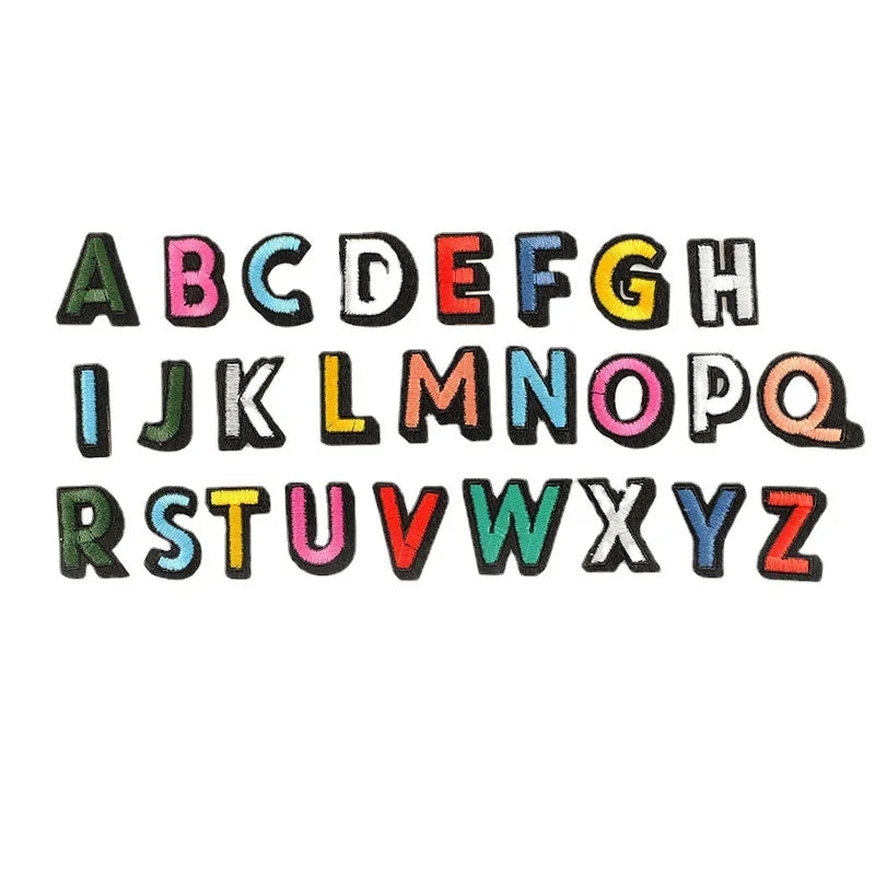 New Fashion 3D Height 3.6cm Embroidery Felt Letters Patch Iron on Letter Patches