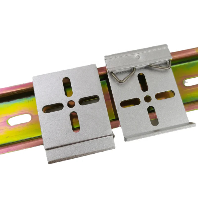 Snap-In Din Rail Mounting Clip Brackets Clamps Easy Installation with Metric Measurement System