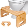 Wood Toilet Stool Foldable Toilet Stool Squat Adult for Bathroom Bamboo Poop Stool for Adult Squatting Bathroom Potty Chair