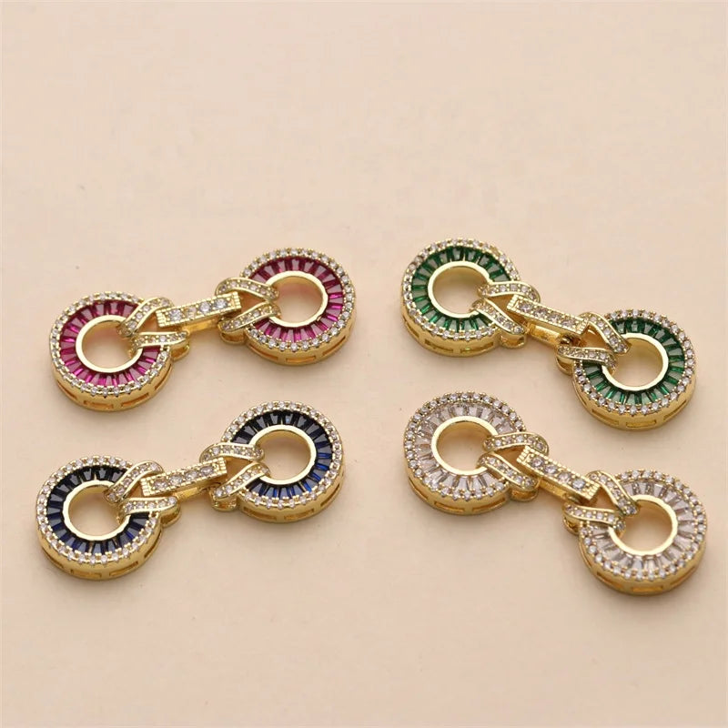 Fashionable and Luxury Clasp Zircon Lobster Making Jewelry Lock Bead Custom Pearl Bracelet Clasps for Necklaces