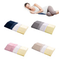 Lumbar Support Pillow Sleeping Memory Foam Pillow for Back Pain Relief Side Back Stomach Sleepers Triangle Wedge Bolster Pillow