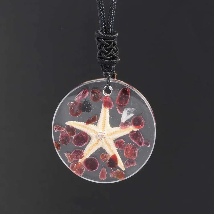Diy Trending Products Multi AAA Stone 925 Sterling Silver Garnet Jewelry Round Pendant Crystal Stone