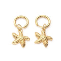 Wholesale Summer Earrings Quality Waterproof Gold Stainless Steel Starfish Earrings for Women Jewelry