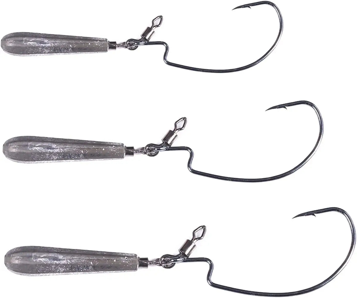 Texas Jig Heads Lead Mustad Hook High Carbon Steel 3.5g Bass Fishing Saltwater Swimbait Rig Worm Hooks