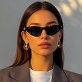 Logo Custom 2025 Vintage Men PC Punk Triangle Sun Glasses UV400 Small Frame Cat Eye Sunglasses for Women