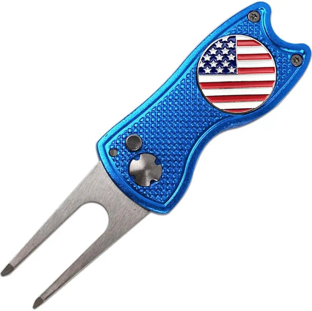 Golf Clubs Ball Marker Metal Custom Logo Divot Tool Golf