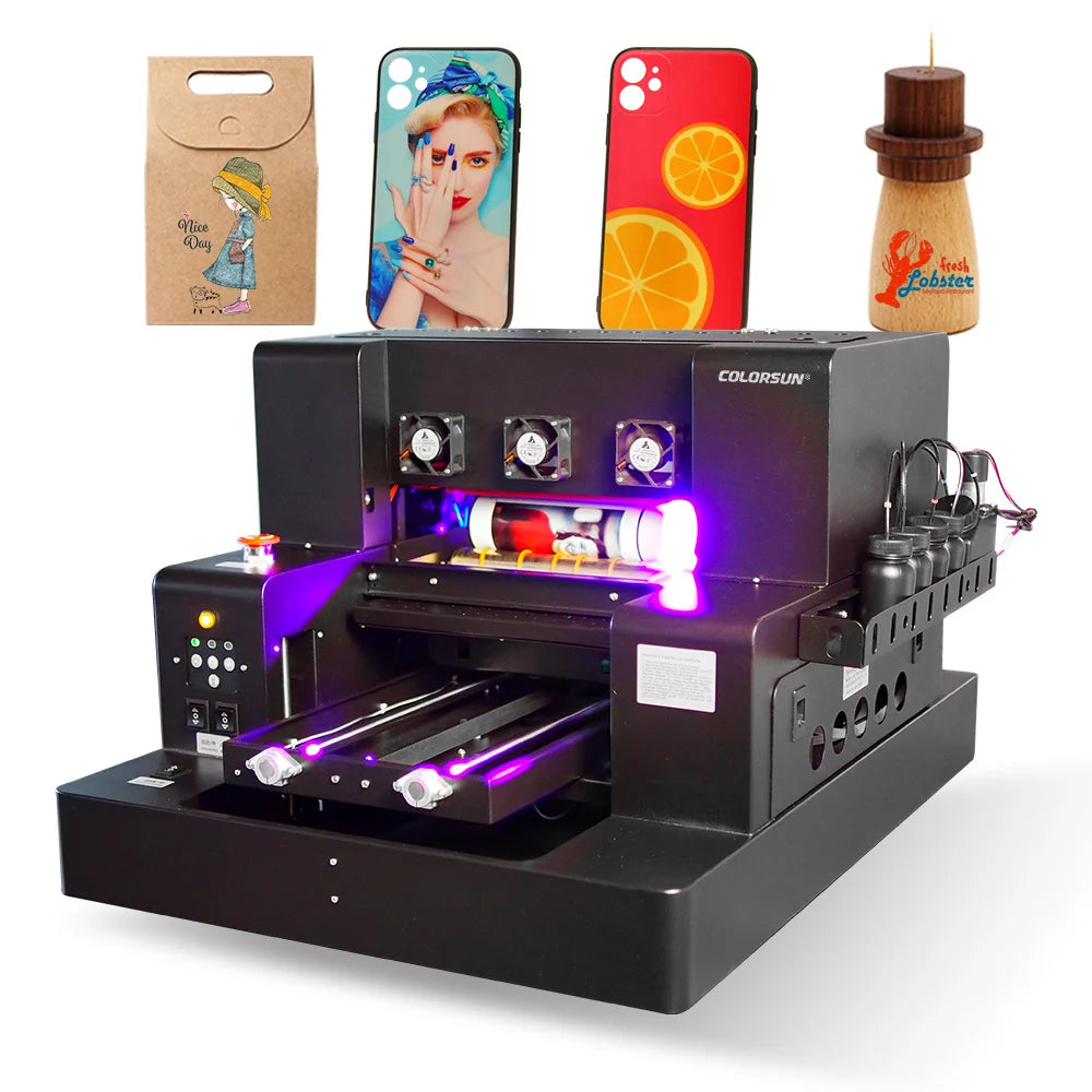 New Colorsun UV Printer Inkjet Printing Hot Selling UV Flatbed Printer Digital UV Printing Machine Factory Price