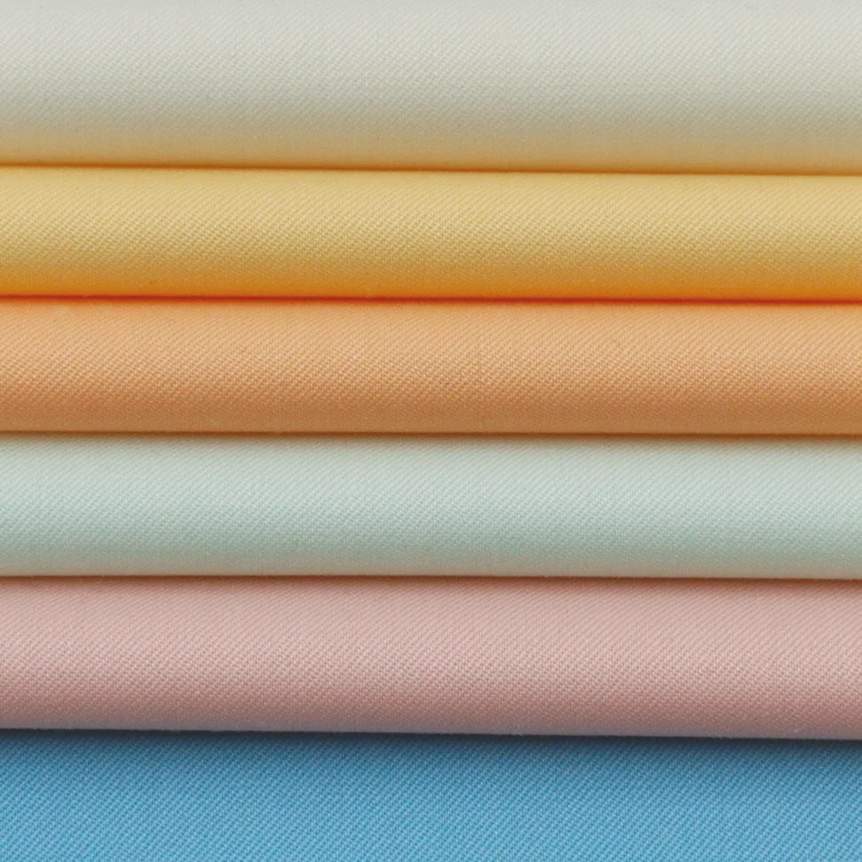 Elegant Wool Suit Fabric 45%W 51.5%P 3.5%LY Wool/Polyester Fabric Twill for Women's Suit Garments Clothing