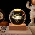 Wholesale Night Lamp Luminous K9 Crystal Ball Custom 3d Art Crystal Ball Night Lamp for Desktop Home Decor