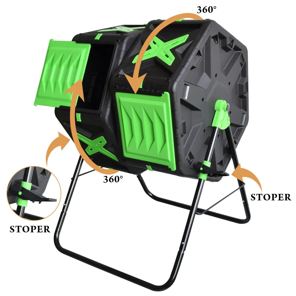 Food Cycler Waste Compost Turner Tumbler Making Composting Machines Composter Bin