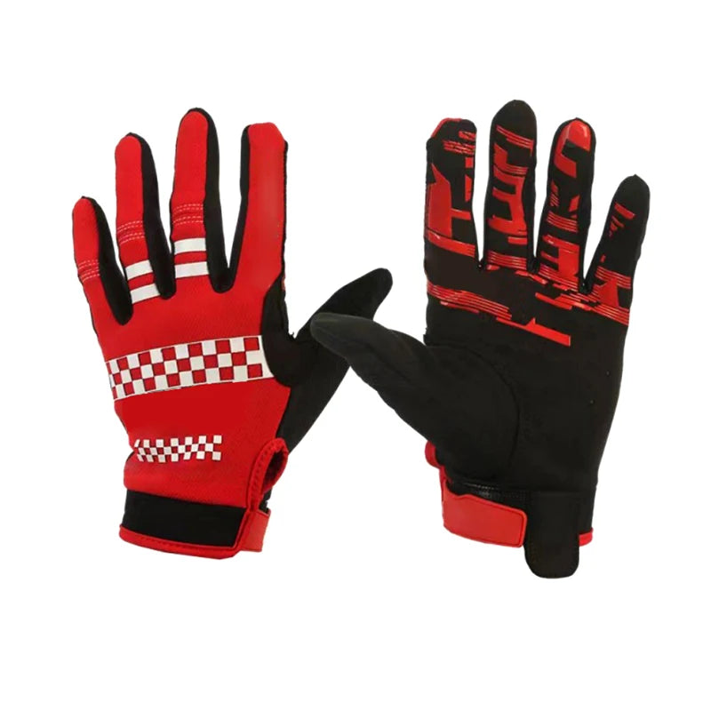 Custom Full Finger Motorcycle Mountain Bicycle Riding Dirt Bike Racing Cycling Gloves