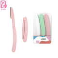 Beiqili Women's Eyebrow Razor Trimmer Hair Remover Foldable Slanted Blades Replaceable Blades Safety Cosmetic Beauty Makeup