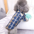Wholesale Plaid Design Cute Puppy Dog Pet Supplies