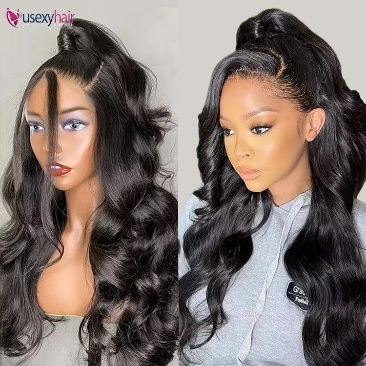 Cheap Peruvian Lace Front Human Hair Wigs Natural Black Hair 360 Full Lace Frontal Loose Wave Wig Vendors Transparent Lace Wigs