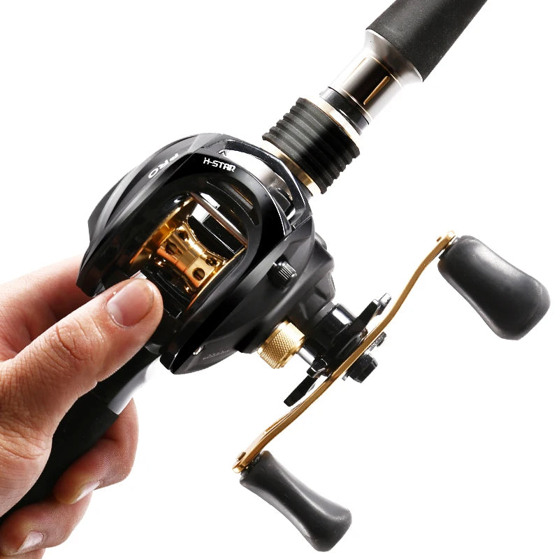 Histar Thunder Rod Combo EVA Handle Fast Action Metal Parts Reel Seat High Carbon Fishing Pole & Baitcasting Wheel Set