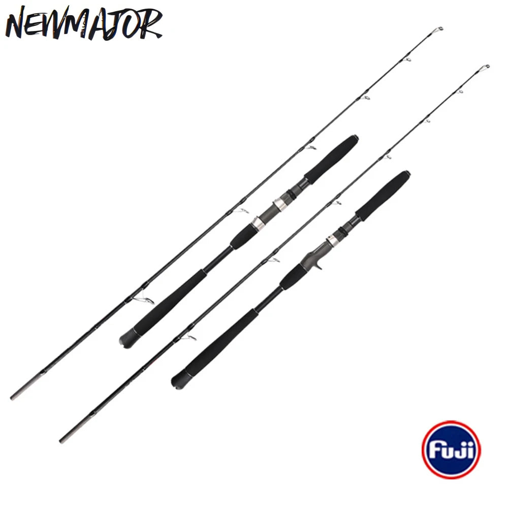 MADMOUSE 1.9m PE4-8 Jig 350g Drag 30kg Dragg Force Slow BG Jigging Rod Full Fuji Parts Carbon Ocean Fishing Rod Japan Boat Rod