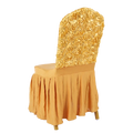 2023 New Custom Stretch Chair Slipcovers Polyester Skirt Chair Covers for Banquet