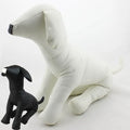 Wholesale Large Medium Small Leather Dog Model in Sitting & Standing Position Classic Style Pet Model Props for Winter Seasons