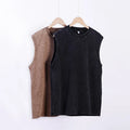 230gsm 100% Cotton Retro Vest Men's and Women's Washed Cotton Heavy Distressed Sleeveless T-shirt Oversize and Loose Fit