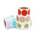 Custom Printed Adhesive Vinyl Waterproof Logo Stickers Roll for Skin Care Face Cream Olive Oil Pizza Labeling