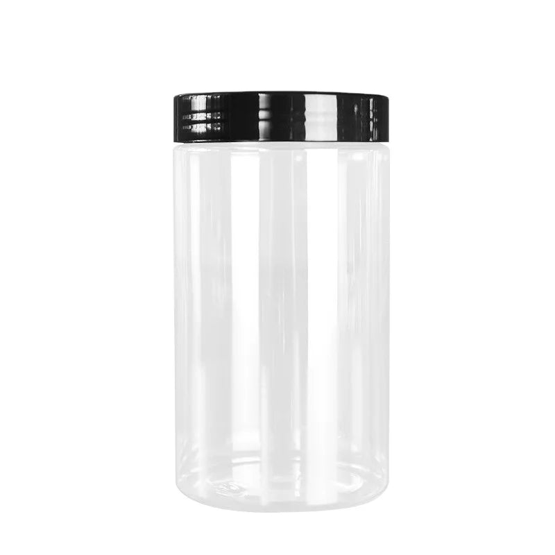 50-400ml Empty Plastic Cosmetic Cream Jar Food Storage Container PET Clear Plastic Jars with Lids