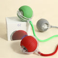 Cross Border Pet Supplies Jumping Ball Bite Resistant Stuffiness Relief with Rope Automatic Teasing Cat Ball Toy