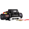 Sihao Electric Winch Synthetic Rope 13500lbs Capacity Wall Mount Wireless Wired Remote Control for Towing Off-Road SUV Jeep