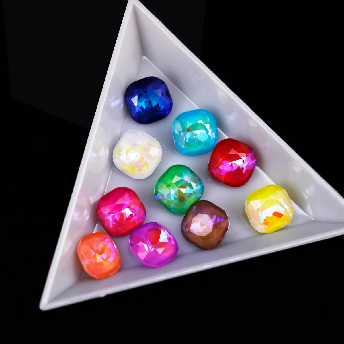 Cushion Fancy Stone Beads Claw Setting Sew on Stone Glue on K9 Shiny Loose Point Back Crystal Rhinestone for Garment DIY