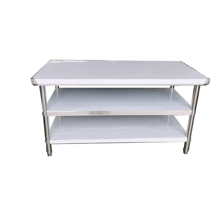China Factory Seller Stainless Steel 3 Shelf Kitchen Food Preparation Table for Restaurant