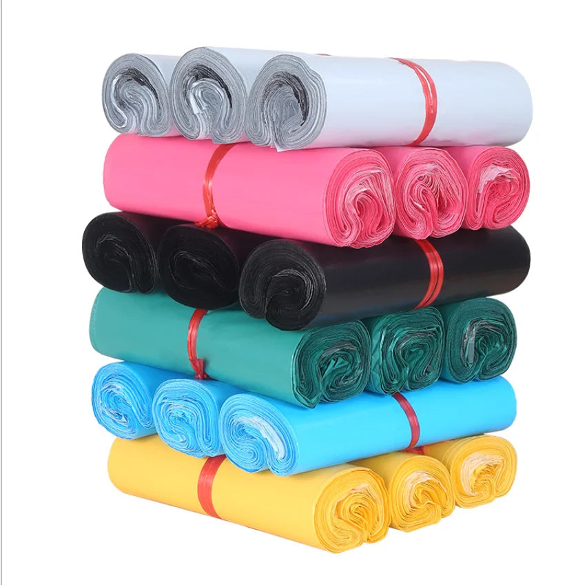 Colorful Express Self Adhesive Mail Carrier Parcel Courier Bag Clothing  Shipping Pouch Bags With Custom Logo