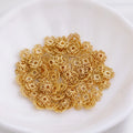 Best Selling DIY Brass 14k Gold Openwork Clover Bead Hat for Jewelry Making