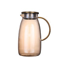 1.8L Cold Water Jug and  Cup Set Glass TeaPot with Strainer