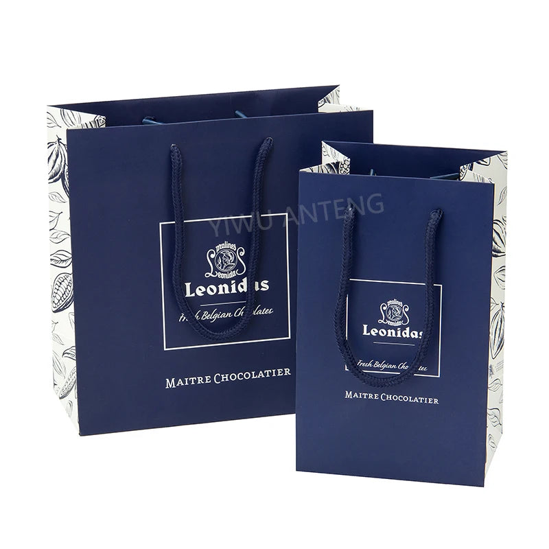 Wholesale Custom Colorful Fancy Gift Paper Bags for Food Sweets Chocolate Packaging Shopping Bags From Yiwu Factory