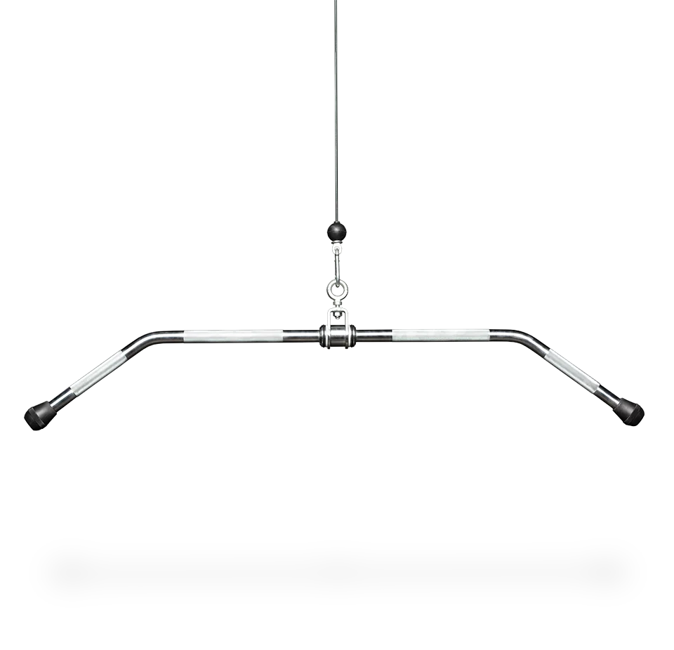 TELLUS PRO SERIES 48\" Steel Lat Bar for Cable Machines