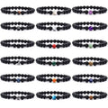 Wholesale 8mm Healing Gemstone Diffuser Yoga Bracelet Women Men Natural Volcanic Lava Rock Stone Beaded