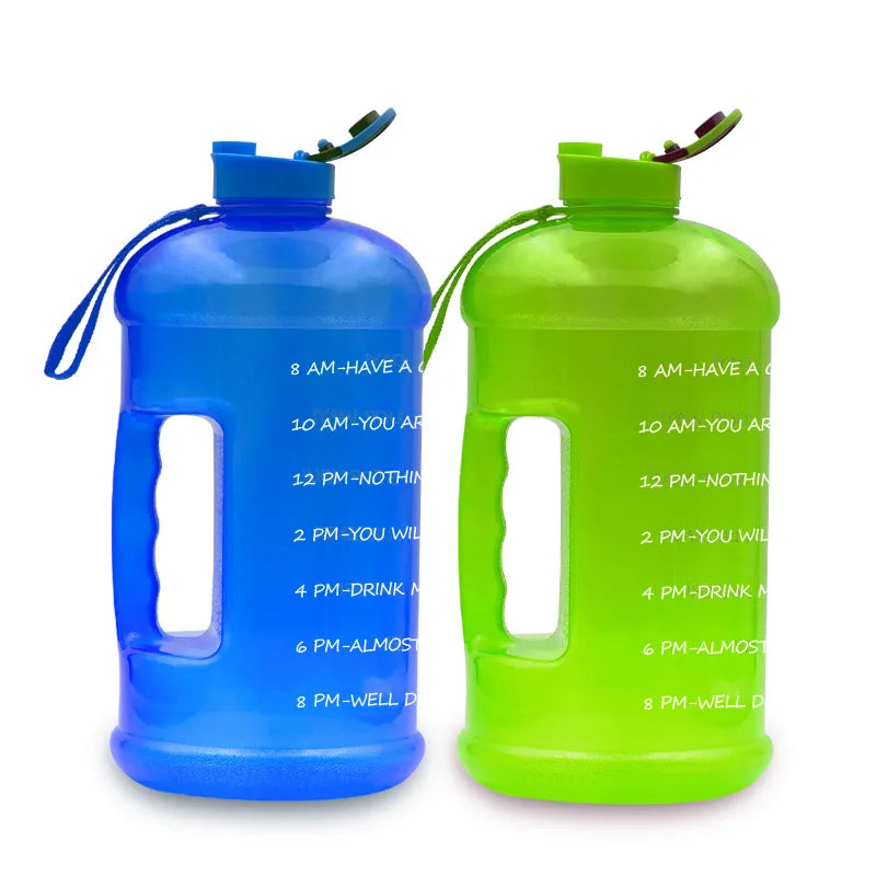 Madou 128oz Large Capacity Leakproof Sports Water Bottle with Motivational Time Marker Direct Drinking Customized Logo for Gym
