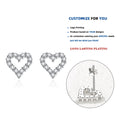 E289 Fashion Classic Luxury Hollow Heart Earrings for Women 925 Sterling Silver Party Charm Fine Jewelry Gift Accessories