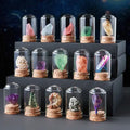 Handmade Natural Stone Quartz Crystal Amethyst Ornaments Home Decor Wishing Bottle Crafts