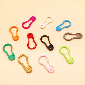 Large Size 22mm U Shaped Safety Pin Plastic Locking Knit Stitch Marker 10 Colors Mixed Environmental Friendly Simple Sewing